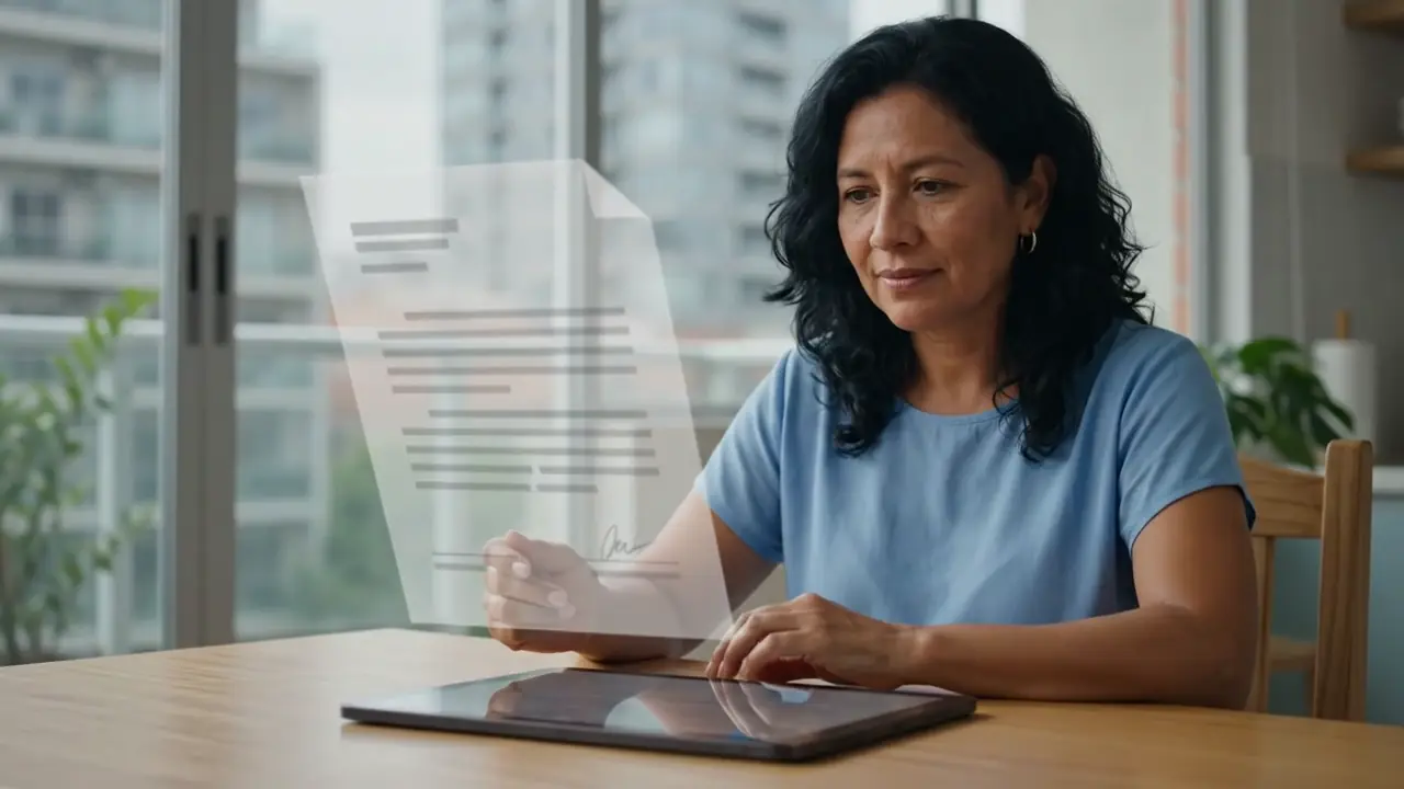 Visualización de una doble verificación documental